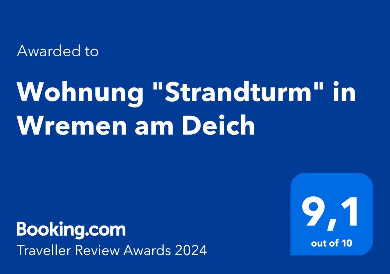 Wohnung "Strandturm" In Wremen Am Deich Экстерьер фото